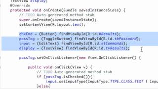 Android Application Development Tutorial   33   Creating a Method