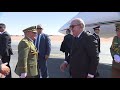 مراسم استقبال السيد عبد المجيد تبون رئيس الجمهورية القائد الأعلى للقوات المسلحة وزير الدفاع الوطني ب