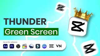 CapCut Thunder Lightning Strike Green Screen Overlay | Realistic VFX Free