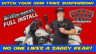 Ultimate Trike Suspension Upgrade  DK Customs NEXGEN Shocks With Comfort Lift INSTALL