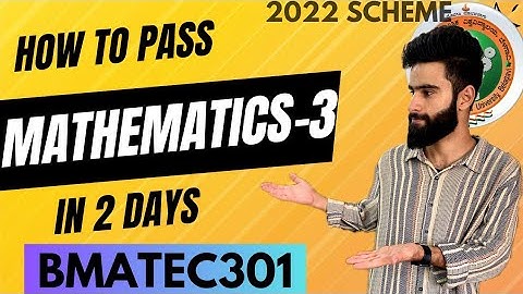 VTU BMATEC301 PASSING PACKAGE 💯😱