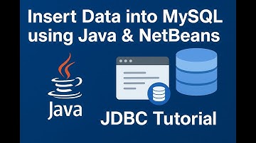 Insert Data into MySQL using Java & NetBeans | JDBC Tutorial