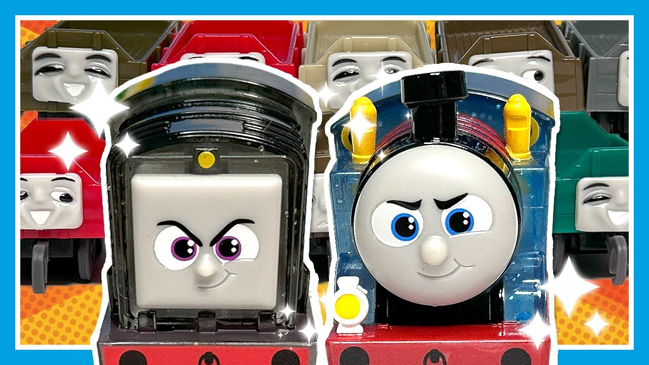 トーマスとすうじとかしゃ｜まとめ｜トーマスたちとガシャポンしよう｜#きかんしゃトーマス #thomasandfriends #カプセルプラレール ｜#3treasures