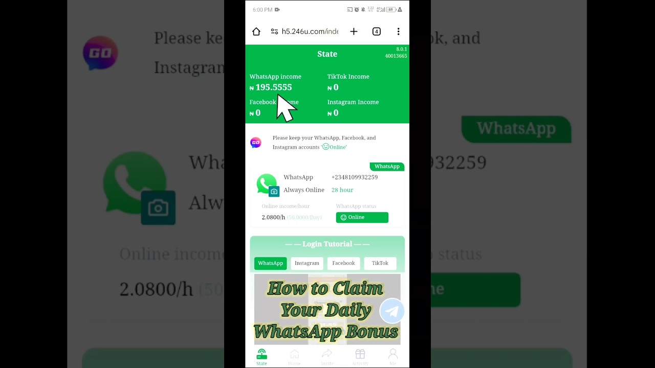 Tips to Claim Your Daily WhatsApp Bonus💲 | Easy Online Earnings💶 2024