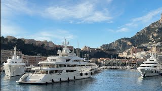 MIMTEE 79m , ALLADIN 40m Arriving, SERENISSIMI I leaving Monaco Port Hercules @emman25MC