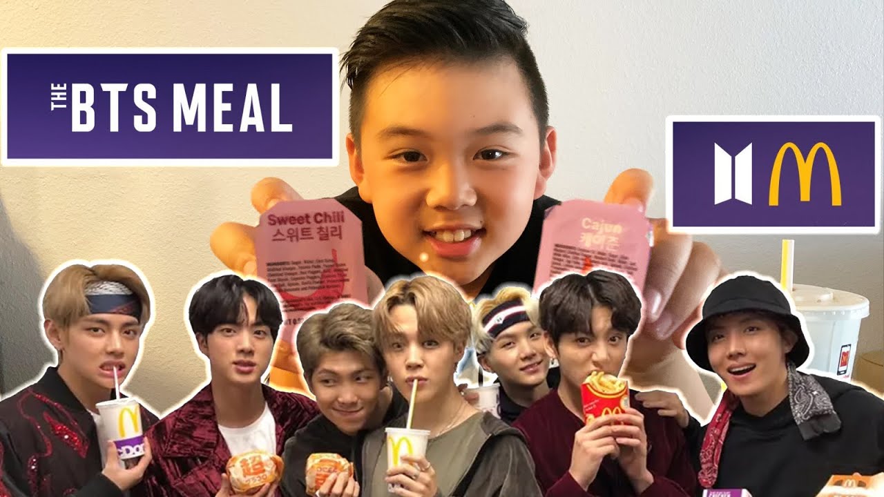 Kids Food Review The BTS Meal McDonald's YouTube