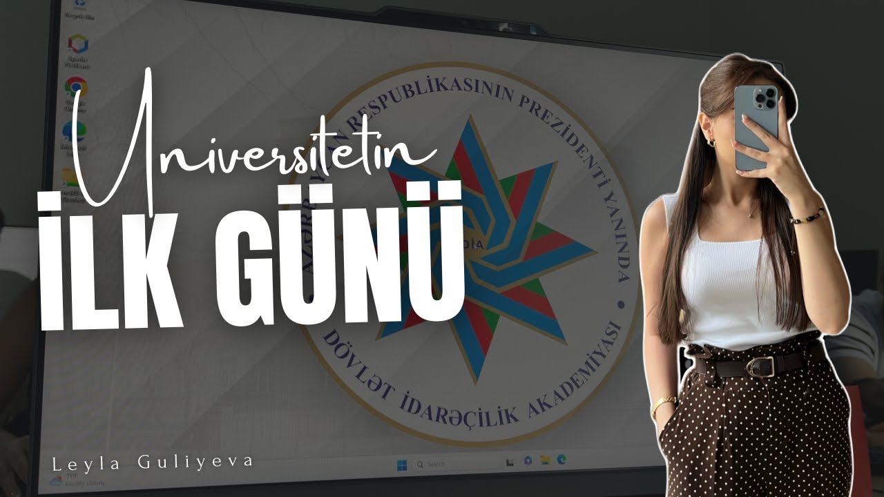 Universitetin ilk günü | DİA vlog | Yeni kompüterlər, dərslər və qızlarla kafe #dia #tələbə #dərs 