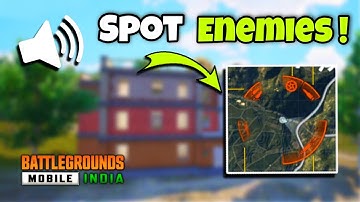 HOW TO SPOT ENEMIES | SOUND SENSE TIPS AND TRICKS 🔥 BGMI PRO TIPS AND TRICKS PUBG MOBILE GOOGLE