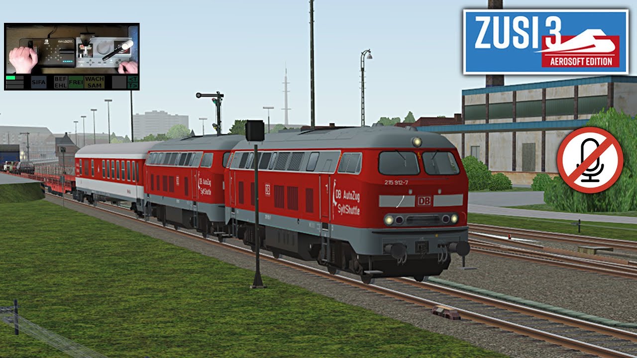 ZUSI3 001 Sylt Shuttle, with the Car Train from Westerland to