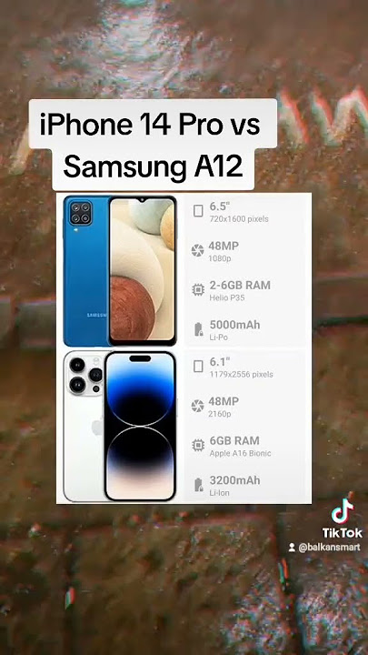 Apple iPhone 14 vs Samsung A12