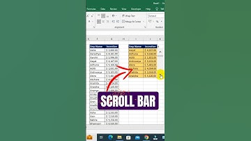 Creative Excel Scroll Bar in Cells | Scroll bar in cells #shorts #excel #trending #tipsandtricks