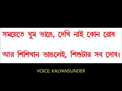 ভাঙার শব্দ  Bhangar Shobdo Bengali Poem composed & recited by Kalyansunder