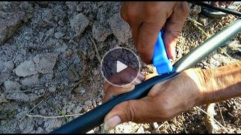 Cách bấm lỗ ống LDPE gắn béc tưới BS5000 Plus