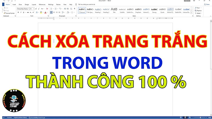 Hướng dẫn xóa 1 trang trong word 2010