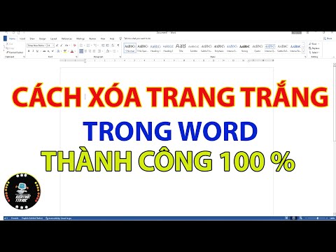 Cách xóa trang trắng trong word thành công 100%