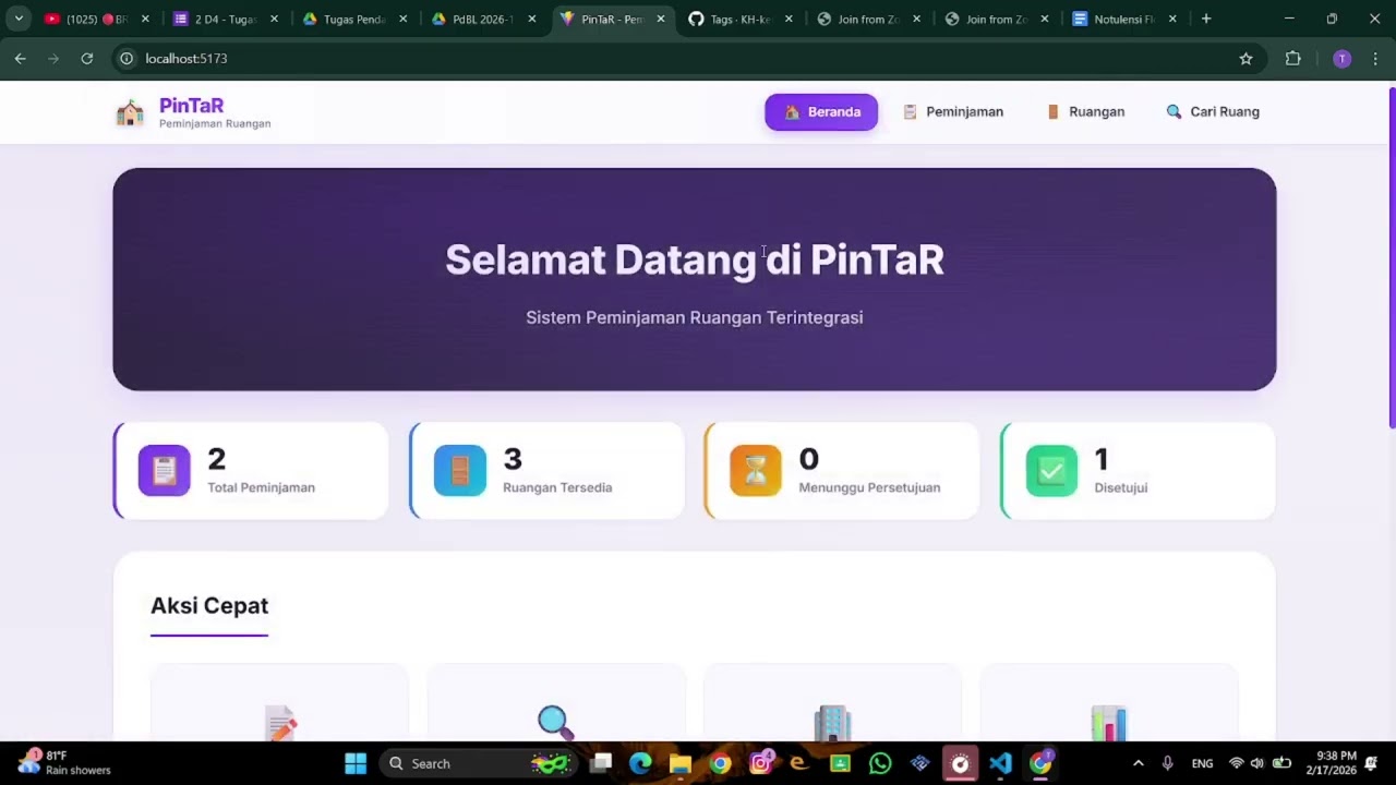 PinTaR  -  Web Peminjaman Ruangan