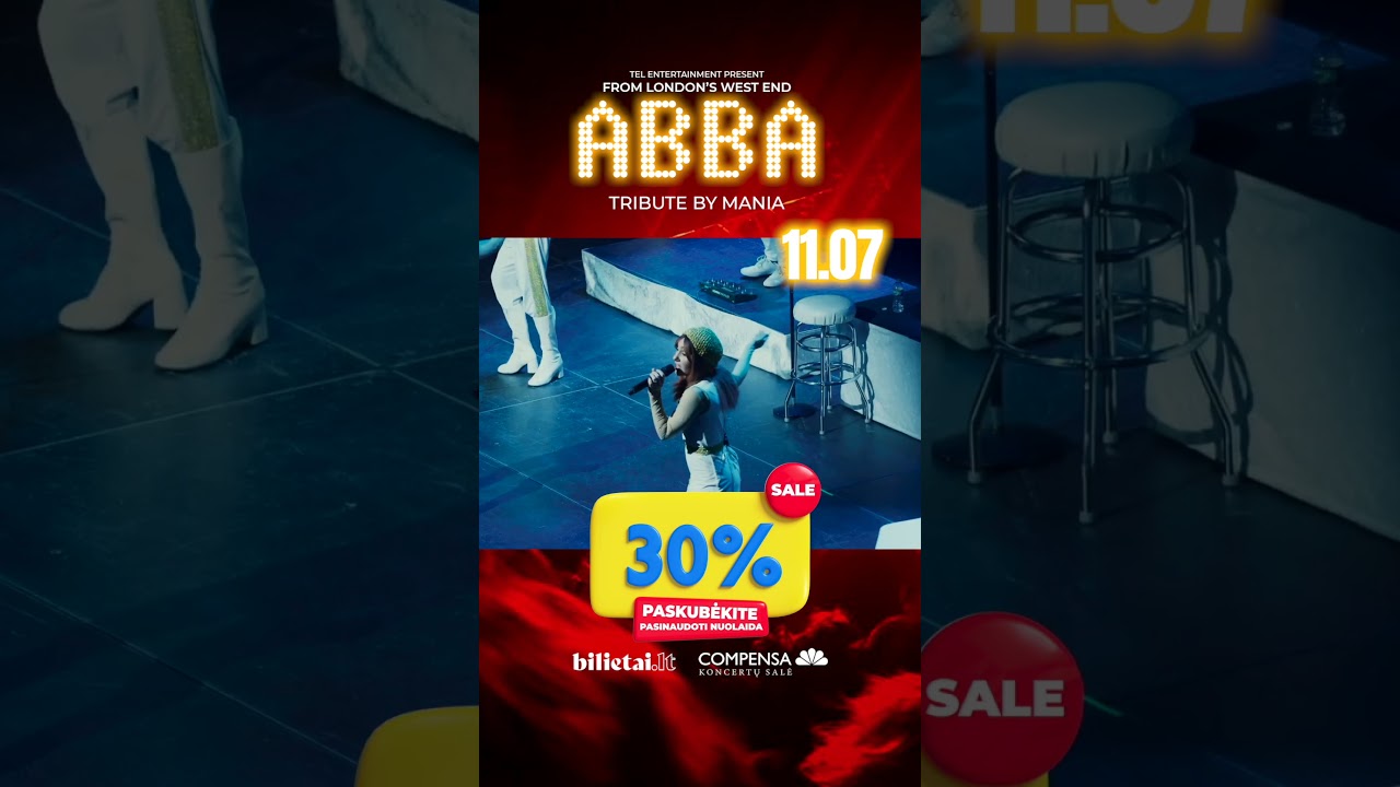 ABBA Tribute by Mania | Lapkričio 7 d. Compensa koncertų salė