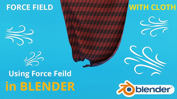 Using Force Field with cloth || Blender 2.82
