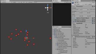 Planetery gravitation in unity