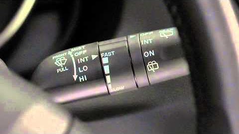 2013 Mazda5 —  Wipers Washers Variable Intermittent | Mazda USA