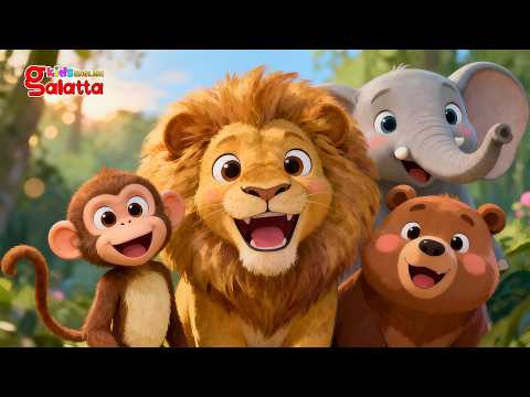 Lion & Little Monkey Song | English Nursery Rhymes for Children's | Galatta Kids