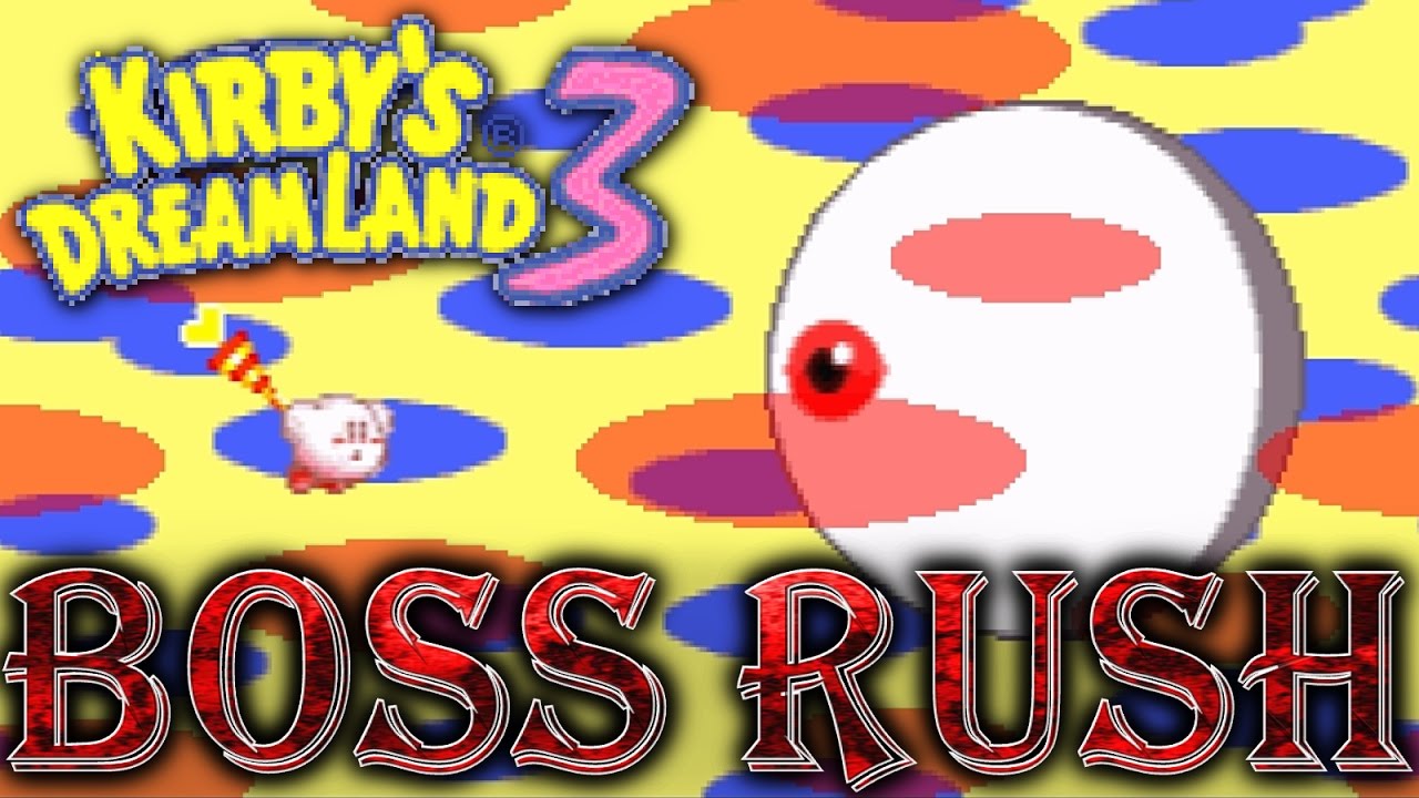 Kirby's Dream Land 3 - All Bosses (No Damage + No Copy Ability) & Special  Ending 