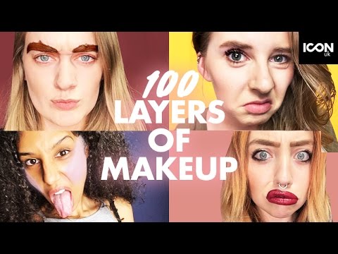 100 LAYERS OF EVERYTHING!? | ICON UK | Eyebrows, Liquid Lipstick, Highlighter, Mascara