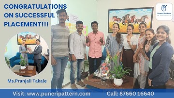 Congratulations Ms. Pranjali for successful placement in Redberyl Tech Solutions frm #puneripattern