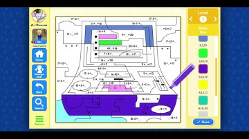 ABC Mouse 069 - Level 9: Lesson 24 Paint by Numbers - Computer