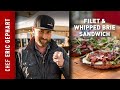 Filet and Whipped Brie Sandwich on Kamado Joe | Chef Eric Recipes