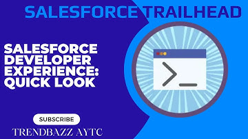 Salesforce Developer Experience: Quick Look - Salesforce Trailhead
