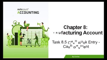 AutoCount Computerised Accounting Course V2 Chapter Guide - Task 8.5