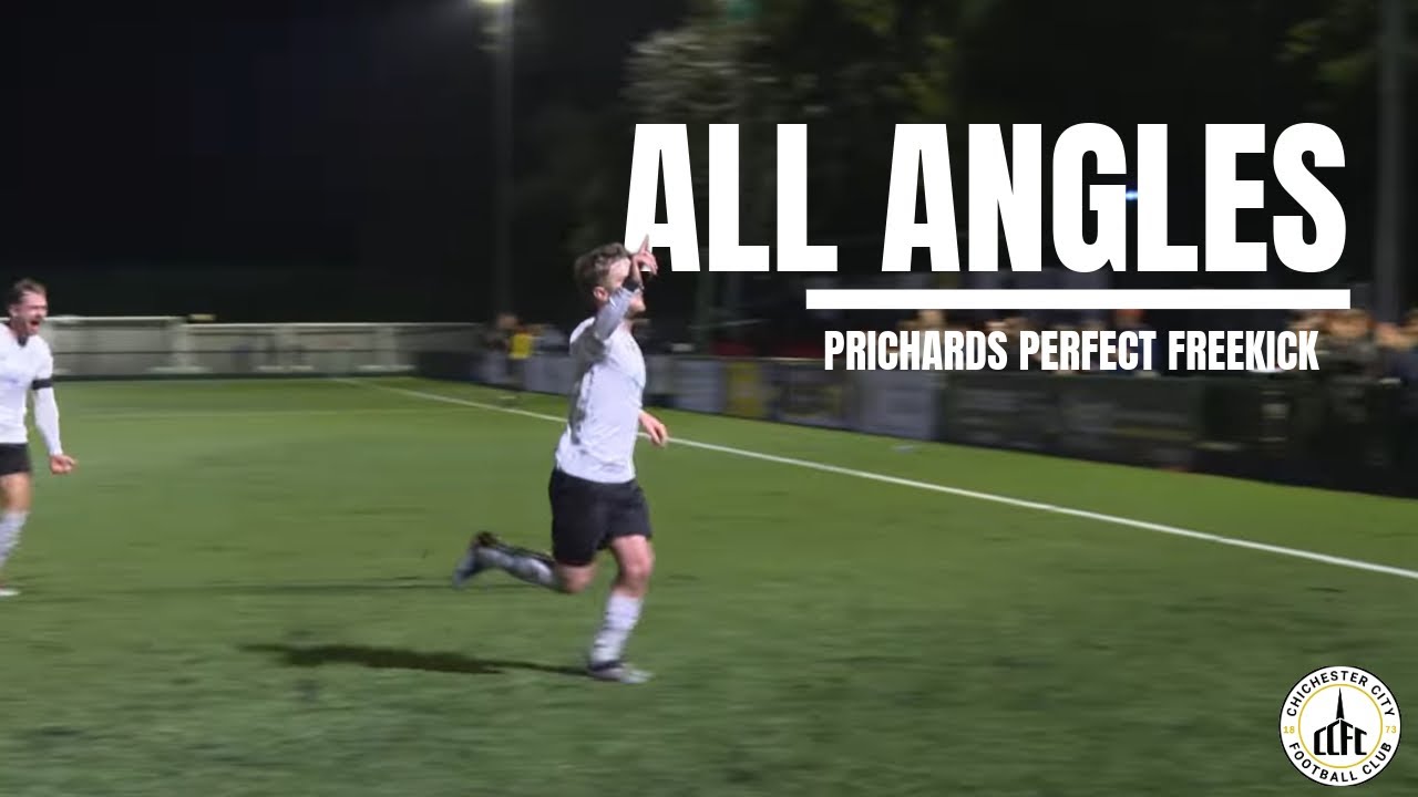 ALL ANGLES | ETHAN PRICHARD'S PERFECT FREE KICK VS WHITEHAWK