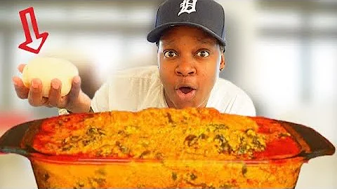 Trying AFRICAN Food For The FIRST TIME in HOUSTON (EGUSI STEW, FUFU MUKBANG) *BAD EXPERIENCE*