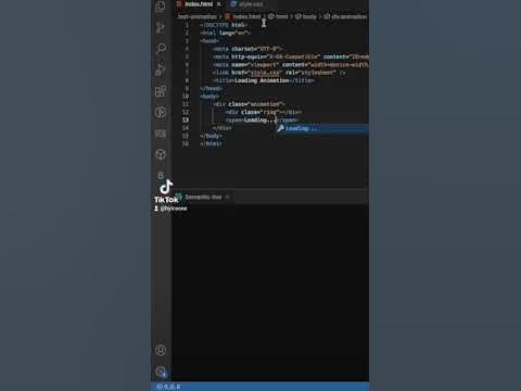 Create Loading Animation Using html dan css #css #reactjs #csstricks # ...