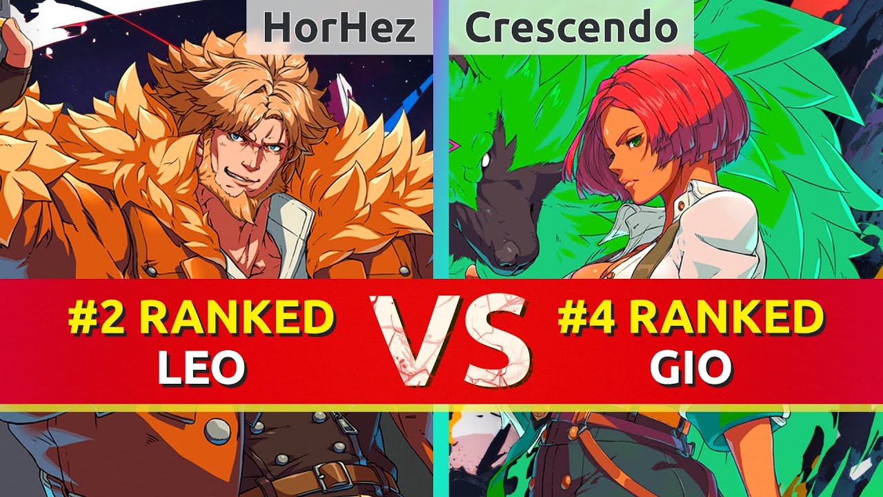 GGST ▰ HorHez (#2 Ranked Leo) vs Crescendo (#4 Ranked Giovanna). High Level Gameplay