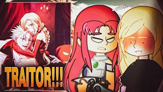 🇺🇸/🇧🇷 Teen Titans Go React to Robin As Ban - Gacha React