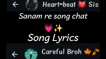 SANAM RE song chat with my sis 💗 | Xthetic Rahul | New Trending video | Full song Lyrics Video 