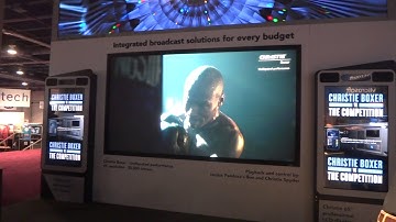 NEW Christie Boxer 4K resolution 30,000 lumens Projector at NAB 2015