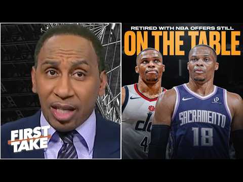 FIRST TAKE | Stephen A. Smith reacts to Russell Westbrook’s retirement after 18 seasons
