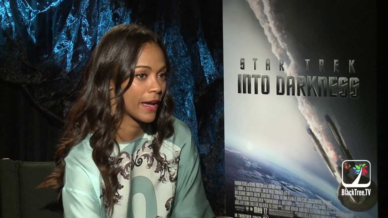 Zoe Saldana (Uhura) interview for Star Trek Into Darkness - YouTube