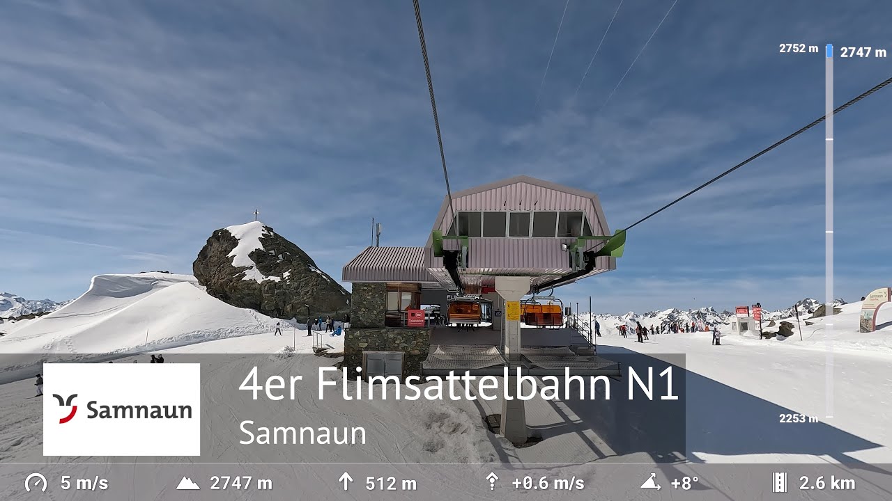 Flimsattelbahn N1 Full Ride - Samnaun (Ischgl - Samnaun) | Built by Garaventa in 1994