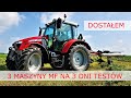 Testy w Moim Gospodarstwie: Ciągnik MF 5712S, Kosiarka Dyskowa MF DM 306, Zgrabiarka MF RK 421 VLOG