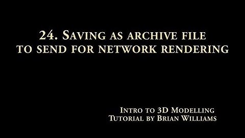 24   Saving 3DS MAX Archive file