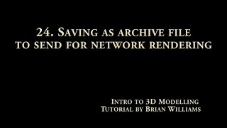 24   Saving 3DS MAX Archive file