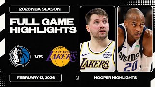 Dallas Mavericks vs Los Angeles Lakers Full Game Highlights | Feb 12 | 2026 NBA Season