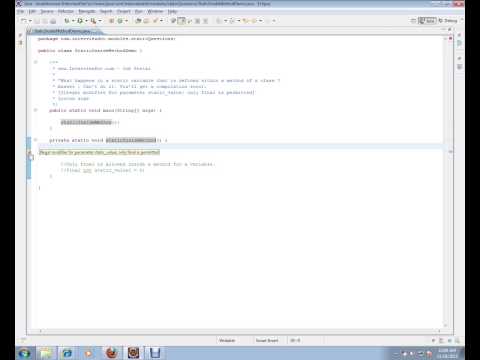 Static Variable in Java