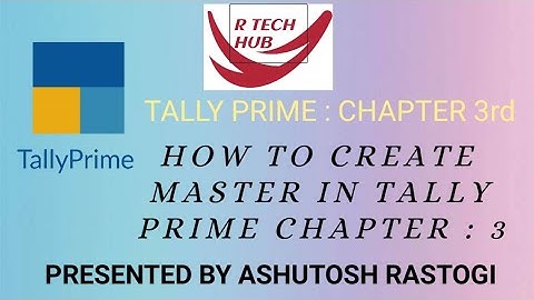 Tally prime-Master creation||how to create ledger in Tally prime||chapter-3||step by step tutorial