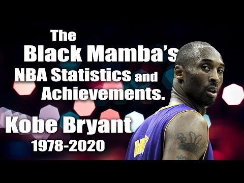 کوبی برائنٹ NBA کیریئر کے اعدادوشمار اور دیگر کامیابیاں