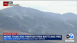Crews make progress on 2,690-acre fire burning in Antelope Valley